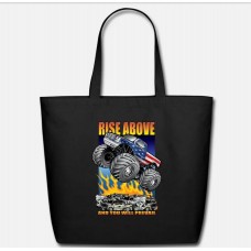 Monster Truck Usa Above 1 Black Eco-Friendly Tote Bag